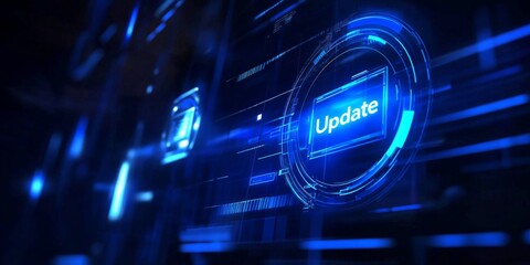 Upgraded application version featured on digital interface.