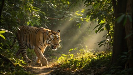 tiger on the rock