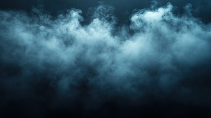 Obraz premium Abstract black smoke on black background minimalist design