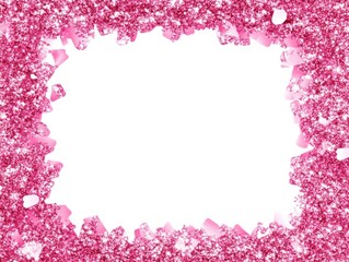 Obraz premium Pink Glitter Frame Sparkling Background Design
