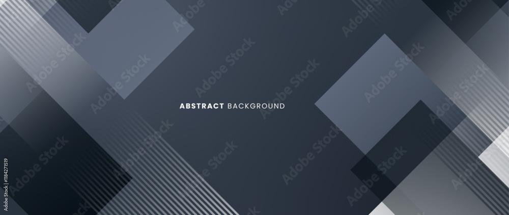 Poster gray background with overlapping abstract cross geometry object elements. for technology, business c
