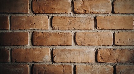 Fototapeta premium Rustic Brick Wall with Natural Imperfections and Copy Space