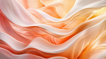 Fototapeta premium Calming Abstract Composition with Flowing Shapes - Generative AI Image
