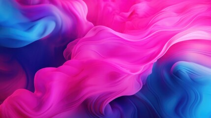 Obraz premium Vibrant abstract waves in pink and blue hues with flowing textures