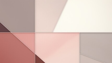 Abstract geometric composition with soft pastel colors and angular shapes