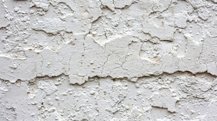 Fototapeta premium Weathered White Exterior Wall Texture.