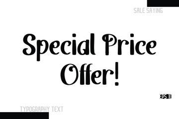 Sale Text Banner Design Typography Template Special Price Offer!.