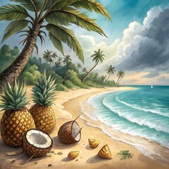Obraz premium beach scene