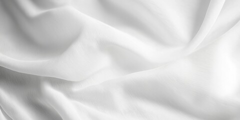 Gentle folds of white fabric convey a sense of purity and simplicity, enhancing tranquil emotions.
