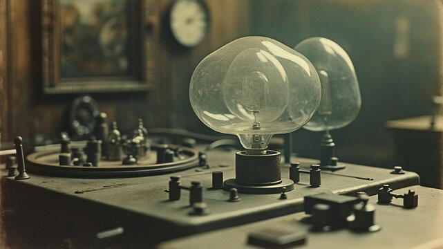 Retro lamp, vintage photo.