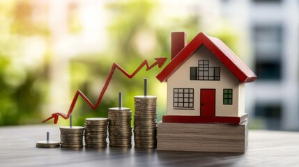 The upward trend in real estate reflects a surge in market activity.