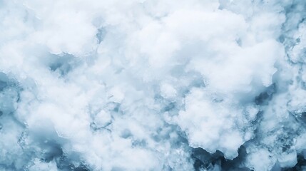 Intricate Ice Texture with Frozen Cracks and Snowy Backdrop