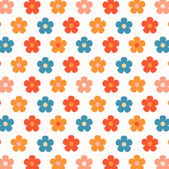 Seamless floral pattern design background