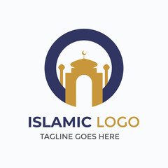 Islamic Logo Template Design Vector, Emblem, Concept Design, Creative Symbol, Icon. Vector illustration