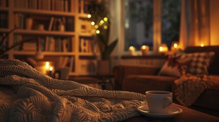 Cozy Evening at Home with Warmth and Comfort