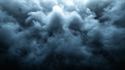 Obraz premium Atmospheric view of powerful storm clouds in a darkened sky.