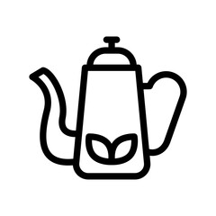 Tea pot icon design template