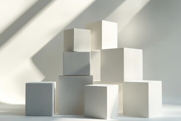 Radiant Cubes in Minimalist Display