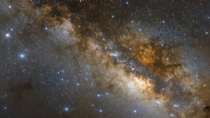 Obraz premium Panorama milky way galaxy with stars and space dust in the universe 