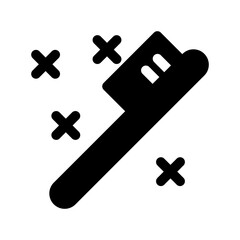 Toothbrush icon template