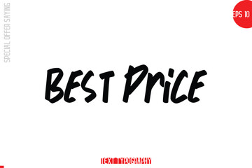 Best Price Special Offer Text Banner Design Typography Template