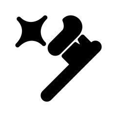 Toothbrush icon template