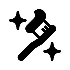 Toothbrush icon template