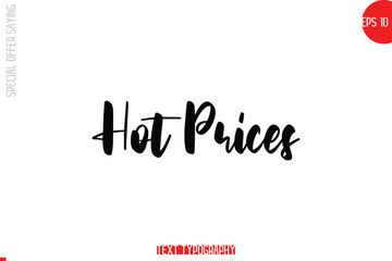 Special Offer Text Banner Design Typography Template Hot Prices