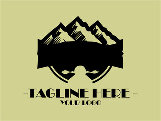 Black mountains and trees in a scenic design suitable for banners. Ideal for nature, travel, and outdoorthemed designs. Great for website backgrounds