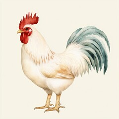 watercolour clipart of a Rooste