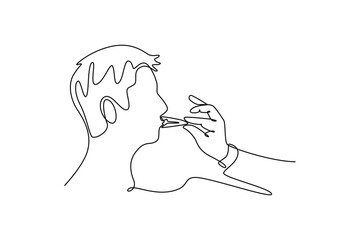 International Human Rights Day Concept. Single line draw design. Full length animation illustration. High quality 4k footage.