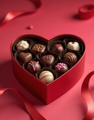 Heart-Shaped Chocolate Box