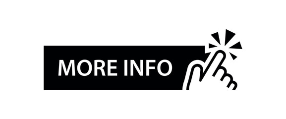 More info sign on white background	