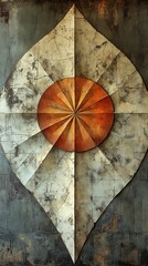 Abstract Geometric Painting with Textured Surfaces