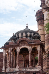Fototapeta premium Detailansicht Mehrangarh Festungsanlage in Jodhpur Rajasthan Indien