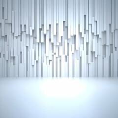Fototapeta premium Abstract 3D White Blocks Background