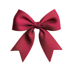 Naklejka premium vibrant red bow with smooth texture, perfect for gifts and decorations