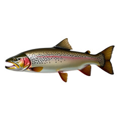 Fototapeta premium A fish with a streamlined body, fins, and gills