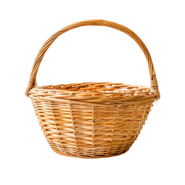 empty wicker basket