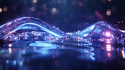 Obraz premium Liquid fluid with dynamic