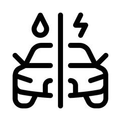 kind of car icon with line style, perfect for user interface projects