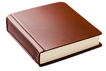 Obraz premium Marriage honeymoon concept. An elegant brown book with a textured cover, perfect for writing or display.