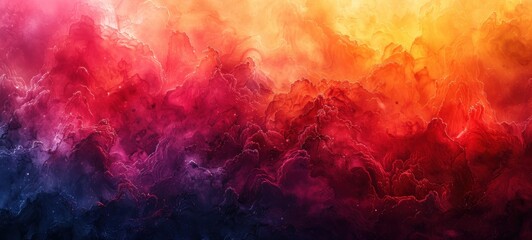 Vibrant Abstract Background with Red, Orange, Yellow, and Blue Tones