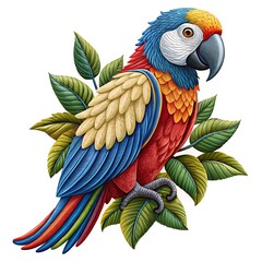 Fototapeta premium blue and yellow macaw ara