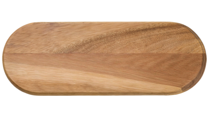 natural wooden serving board with rectangular shape and smooth finish, versatile wooden platter isolated on white background, ideal for kitchenware, food presentation, and isolated background

