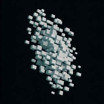 Fototapeta Abstract 3D Cube Background