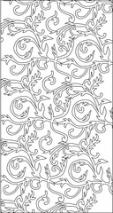 vector sketch, illustration, silhouette, design, drawing, ornament, decoration, background, traditional ethnic floral pattern.eps