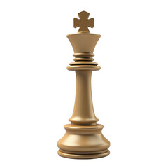 The king piece in the game of chess