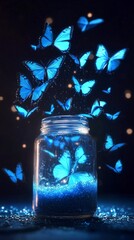 Enchanting Glow: A Magical Jar of Luminescent Jam