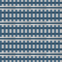 Elegant geometric blue and gray seamless pattern